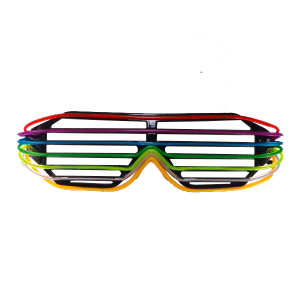 Striped Rainbow Glasses