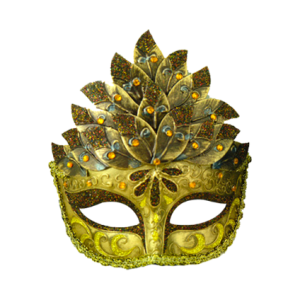 Gold Feather Mask