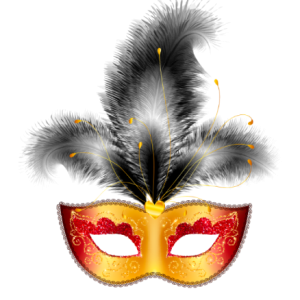 Mardi Gras Feather Mask