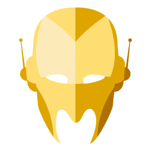 Gold Robo Mask