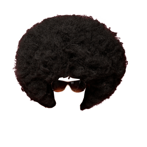 Afro with Glasses