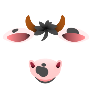 Cartoon Cow Face