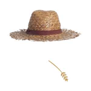 Farmer Hat and Straw