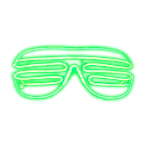 Green Neon Glasses