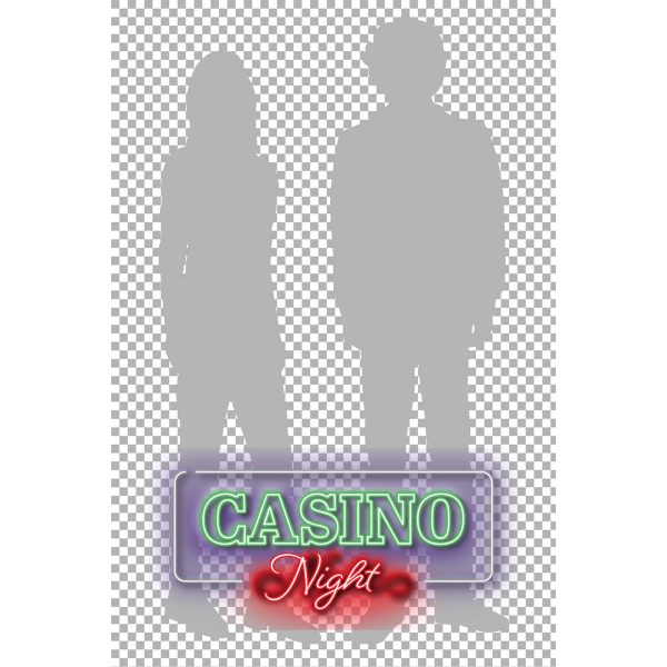 Casino night square overlay