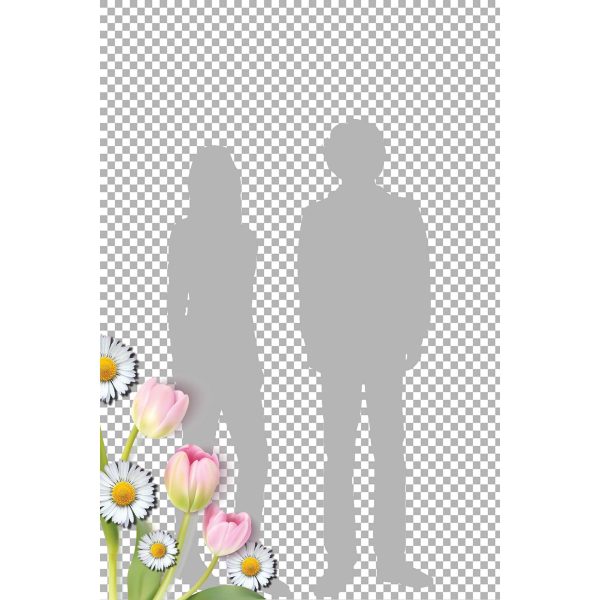 spring flowers overlay