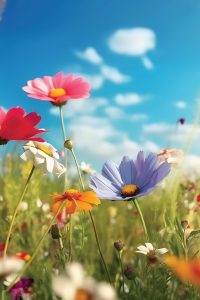spring flowers background