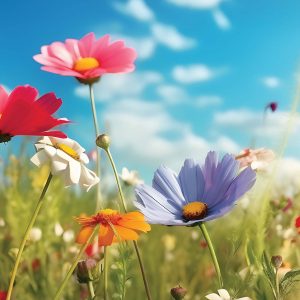 spring flowers background